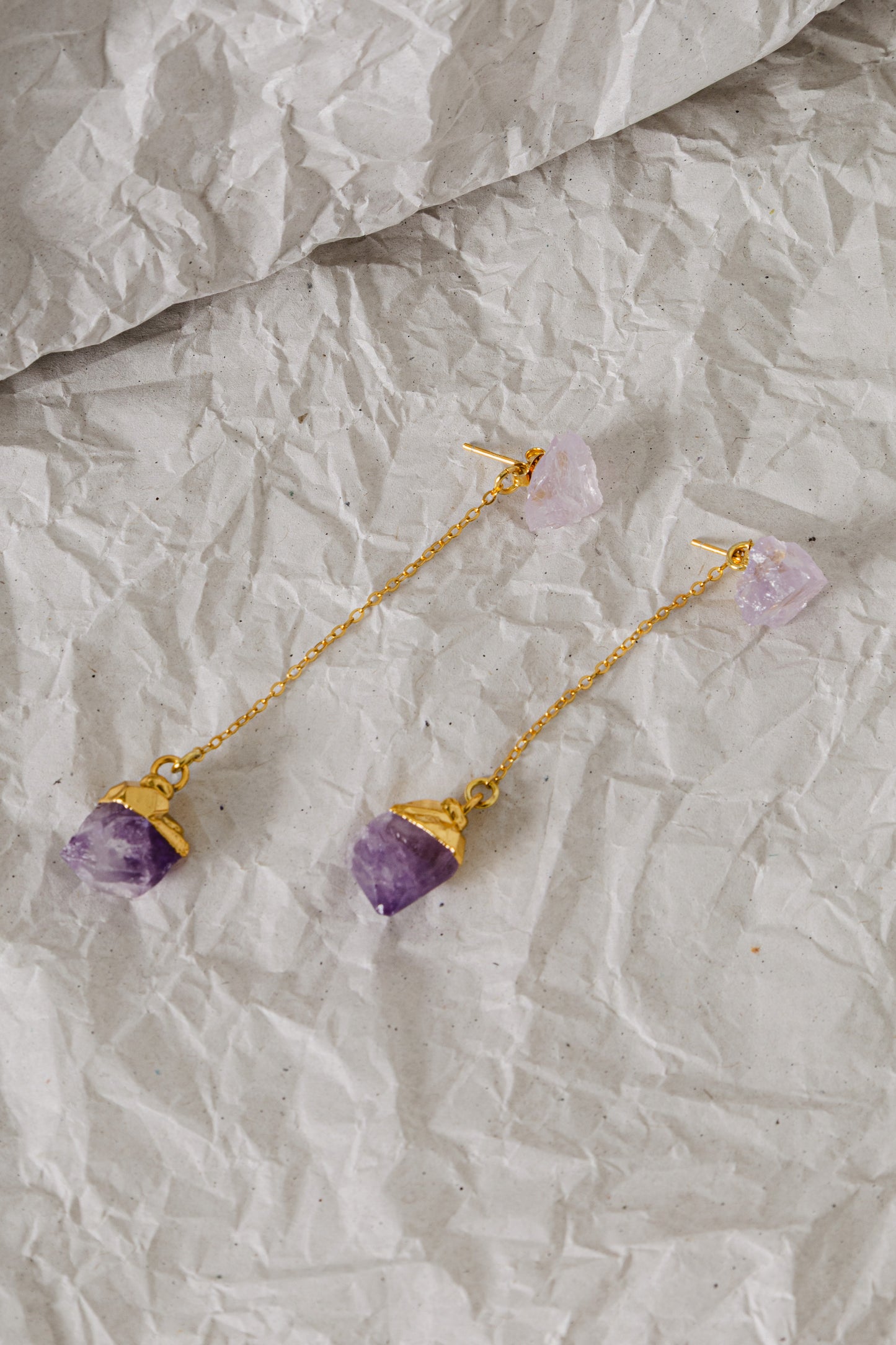 Raw Drop Amethyst | Metallic Foil