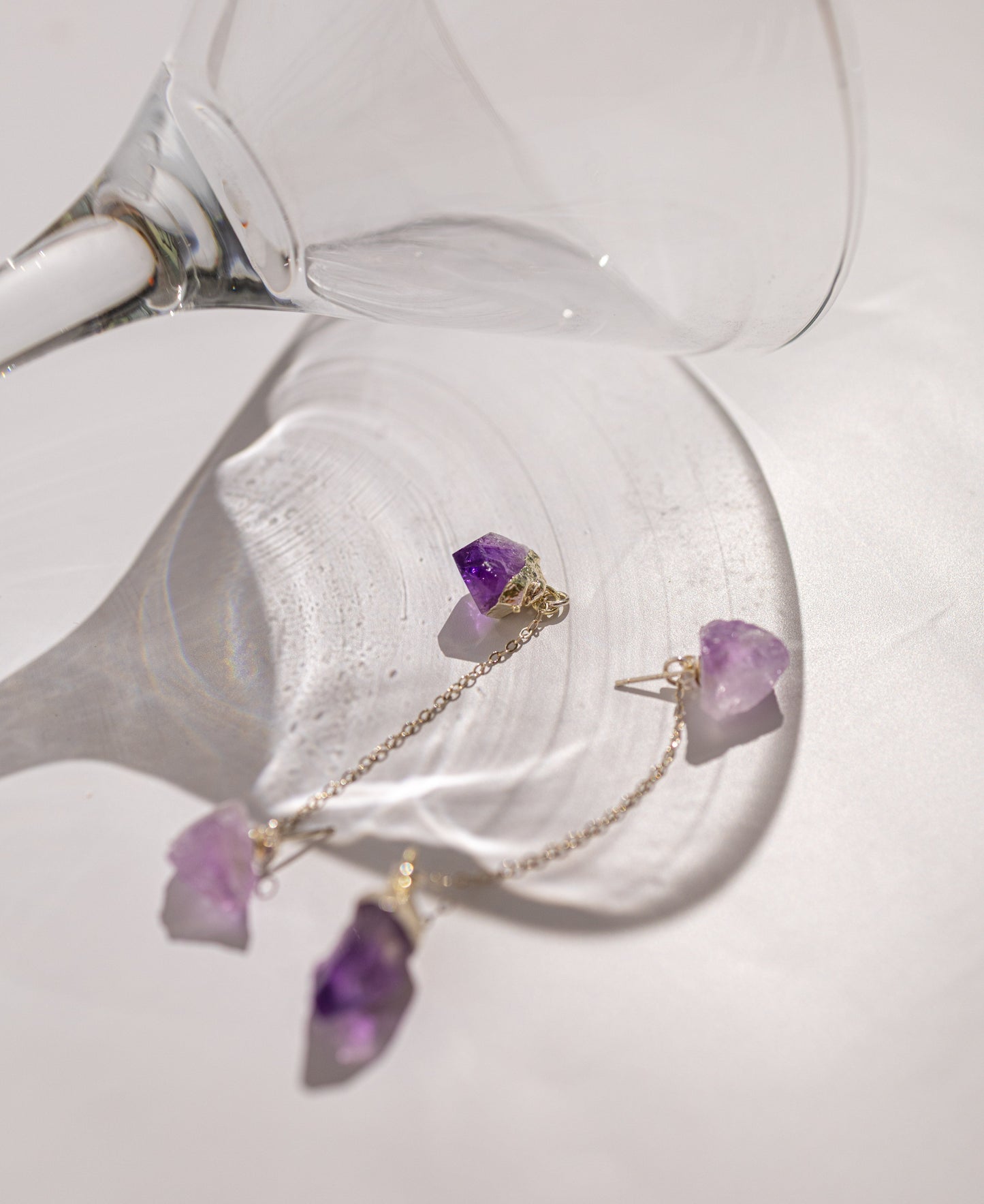 Raw Drop Amethyst | Metallic Foil