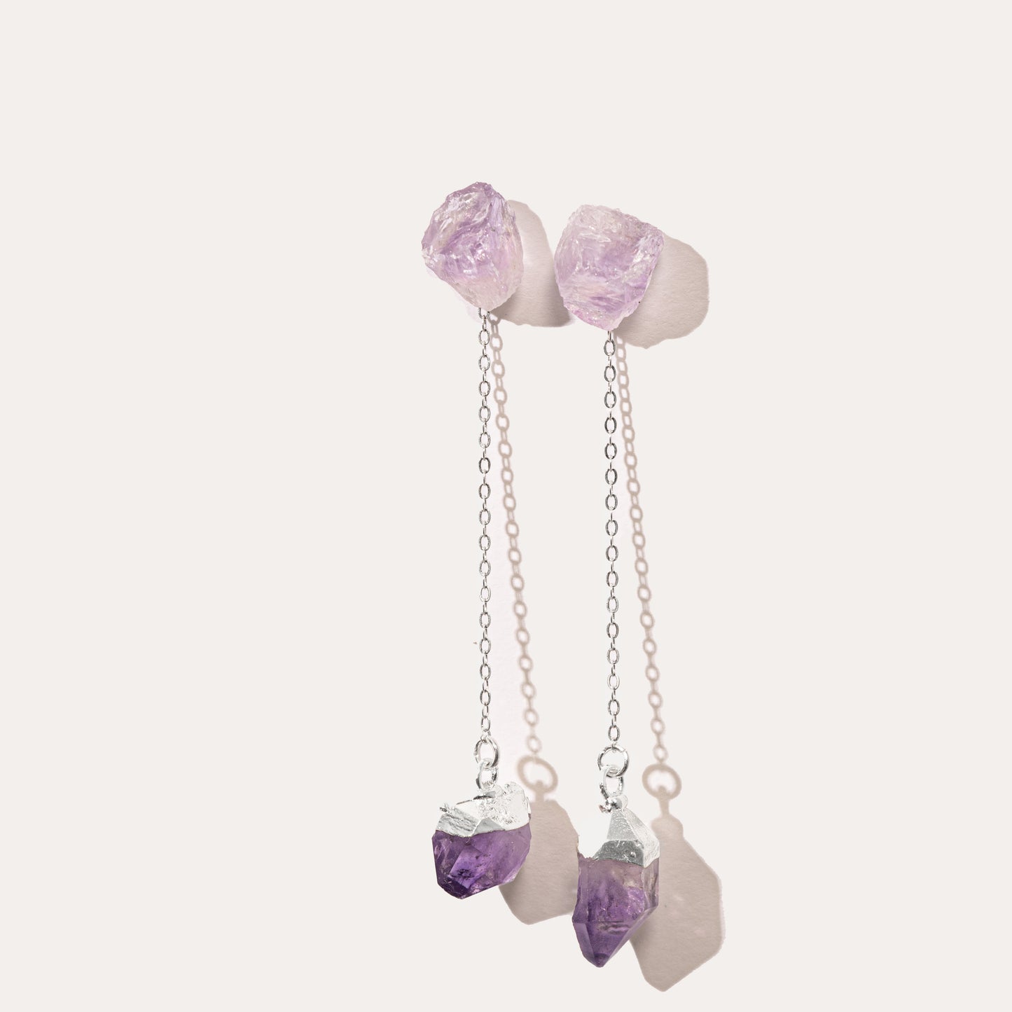 Raw Drop Amethyst | Metallic Foil