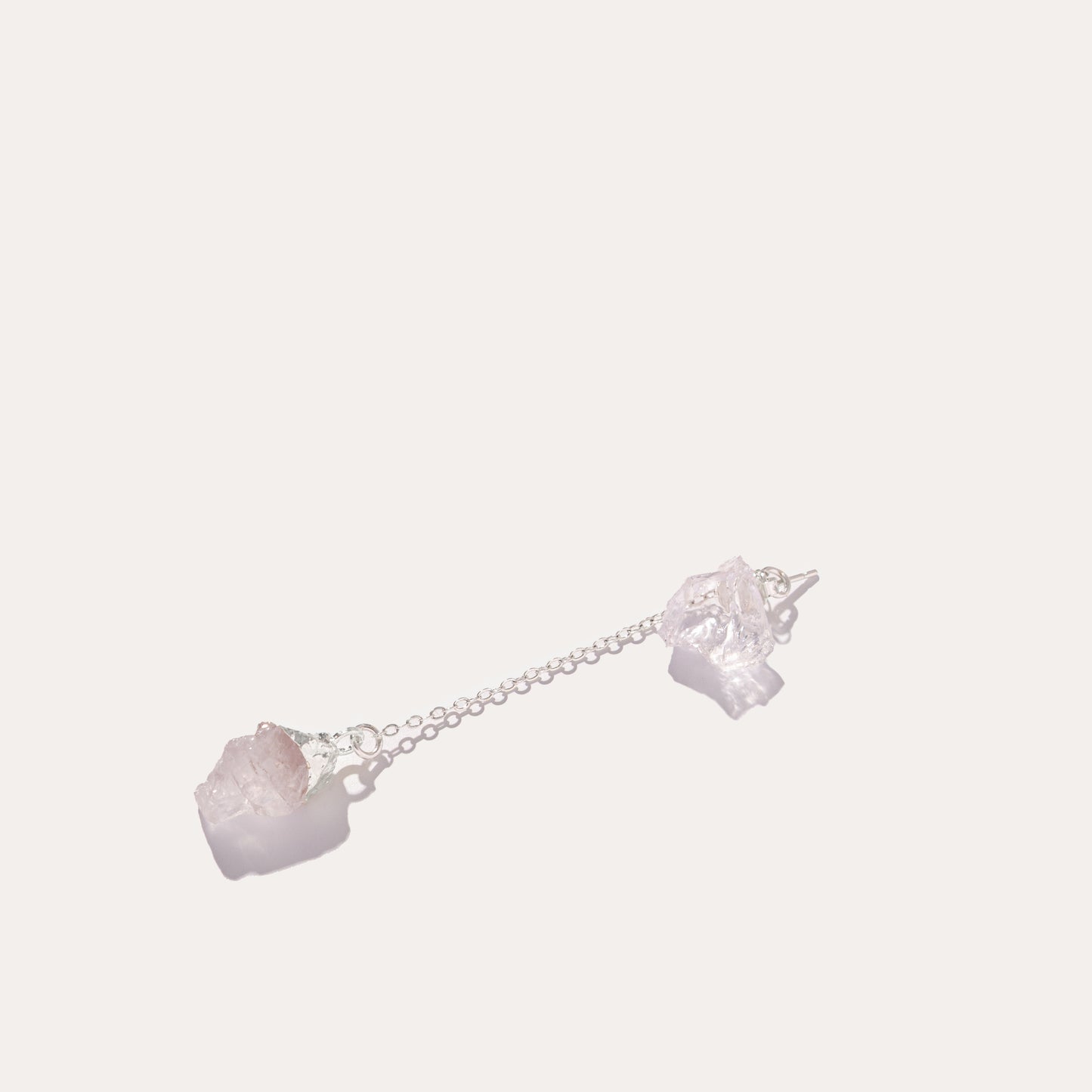 Raw Drop Clear Quartz | Metallic Foil