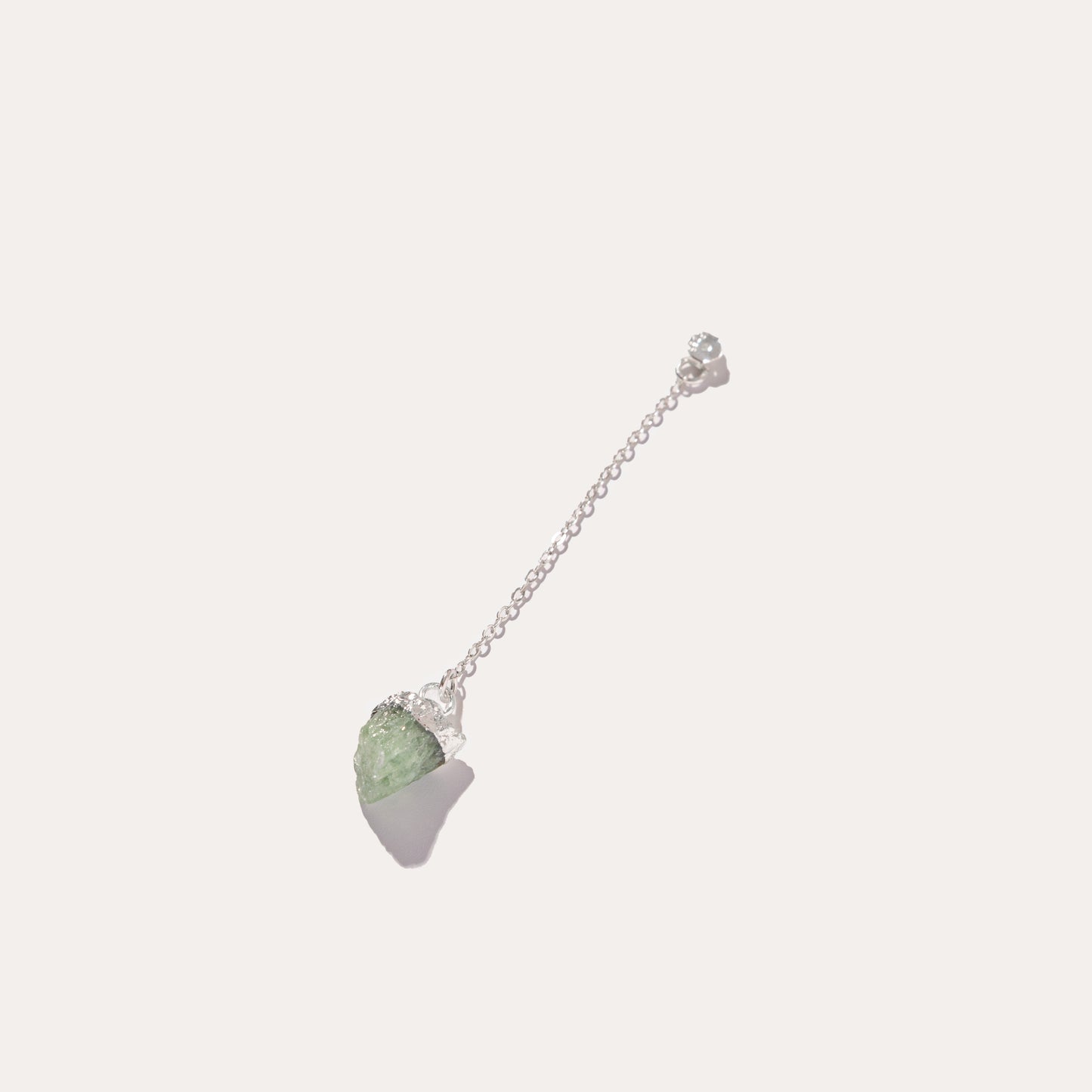 Raw Drop Green Fluorite | Metallic Foil