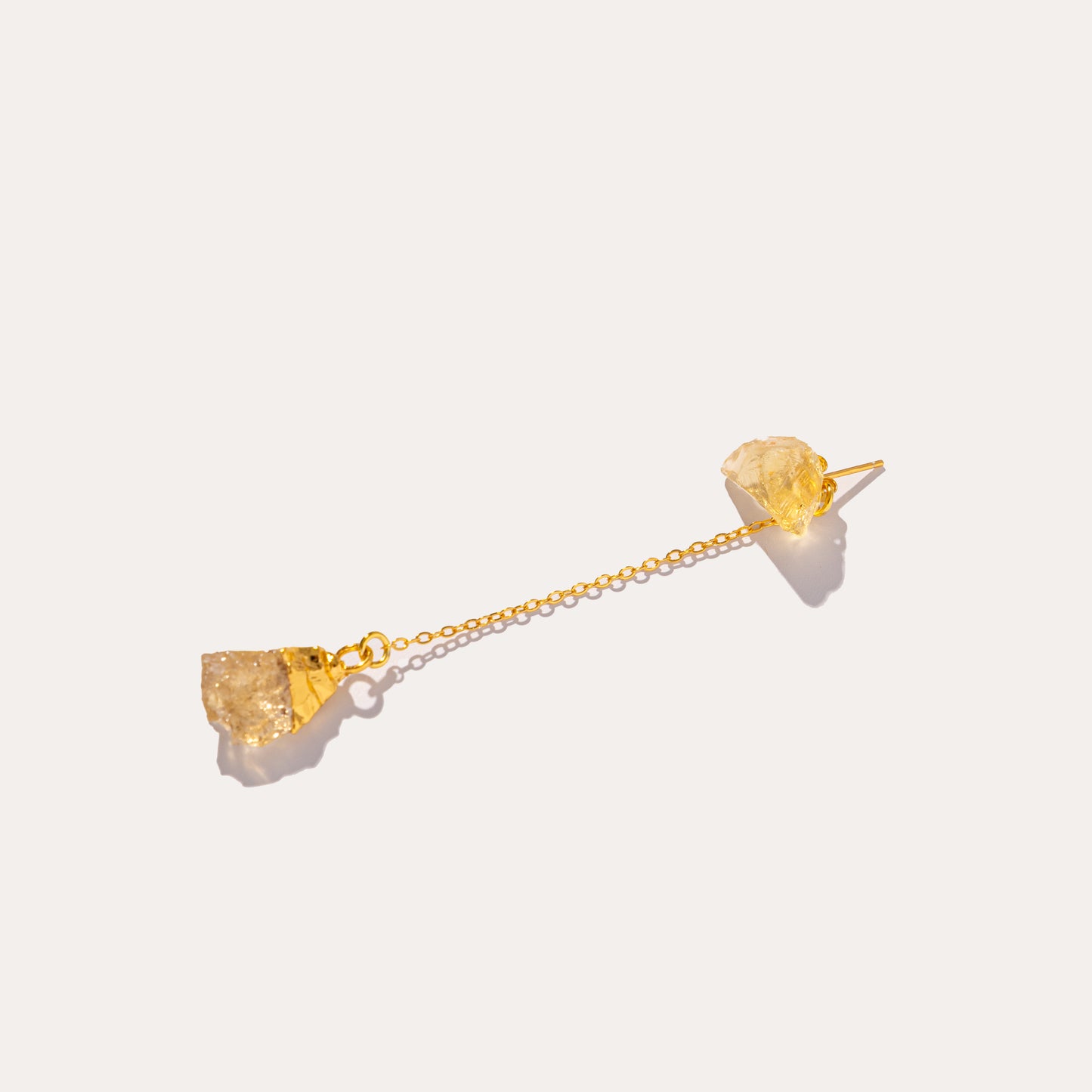 Raw Drop Citrine | Metallic Foil