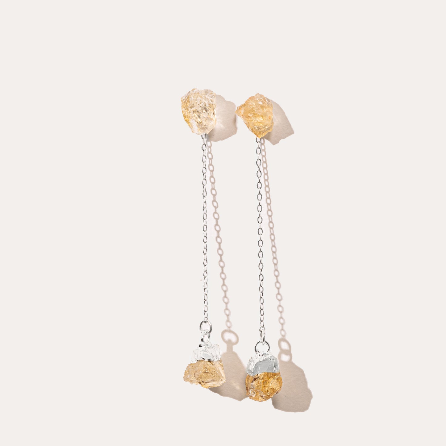 Raw Drop Citrine | Metallic Foil