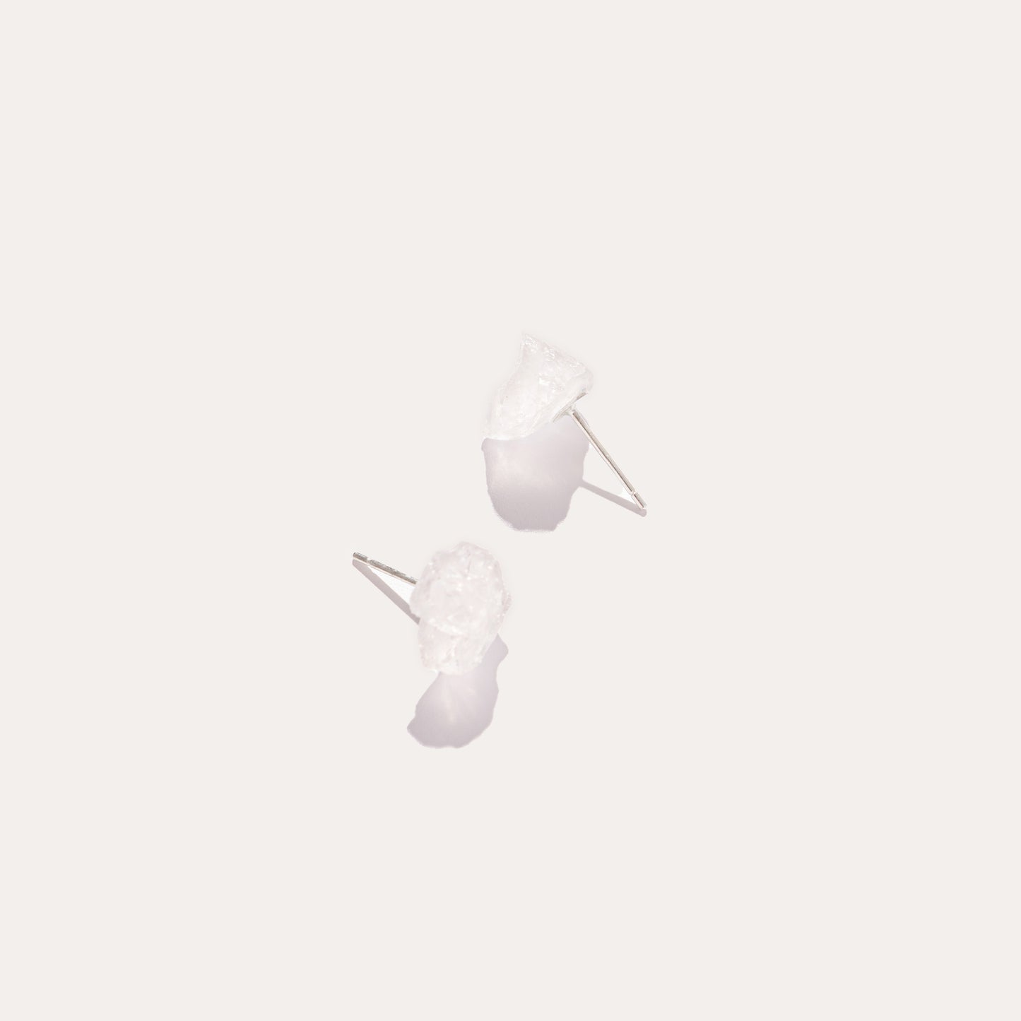 Raw Stud | Clear Quartz