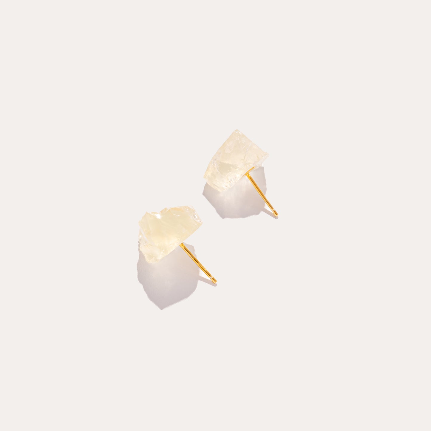 Raw Stud | Lemon Quartz