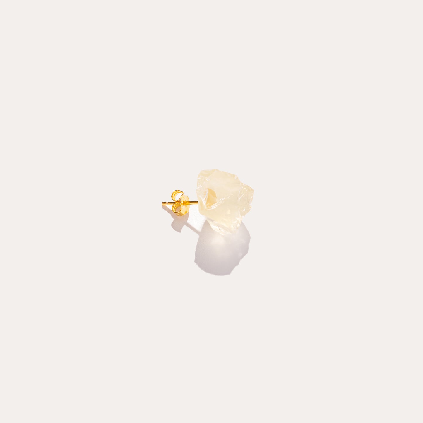 Raw Stud | Lemon Quartz