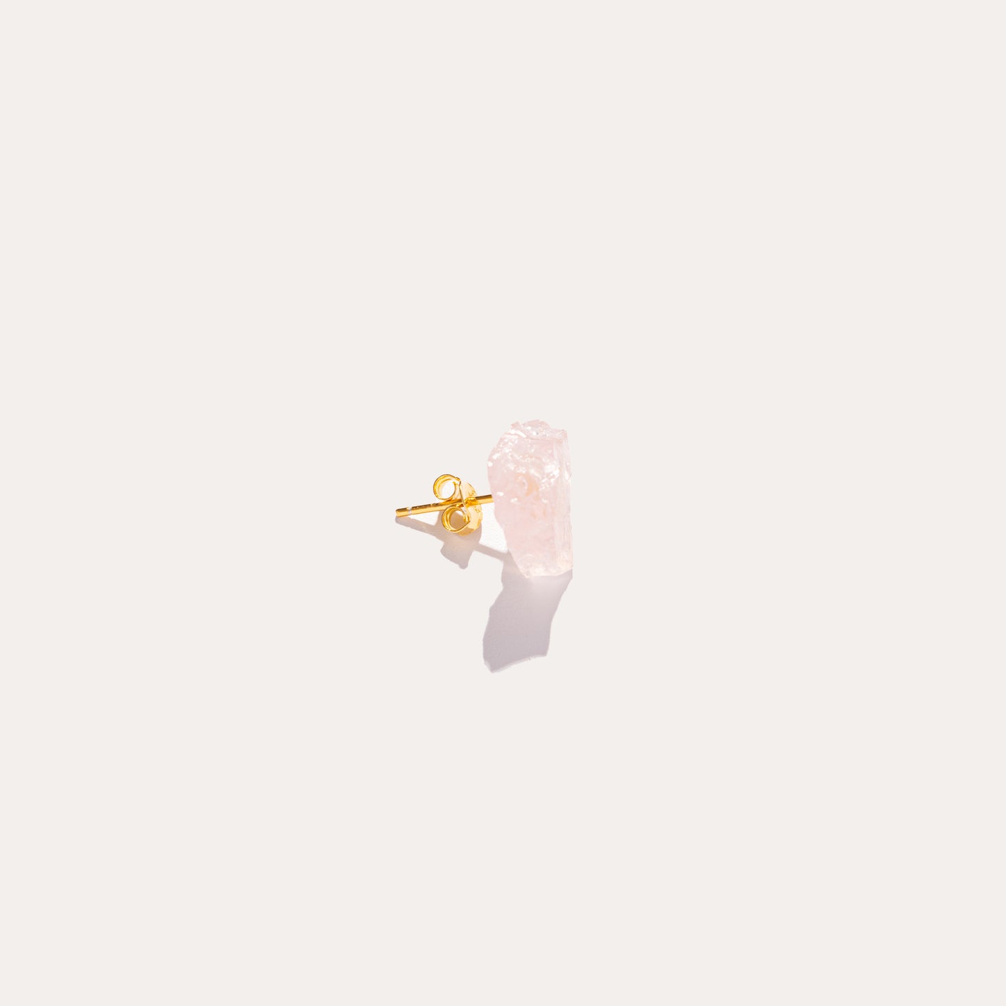 Raw Stud | Rose Quartz