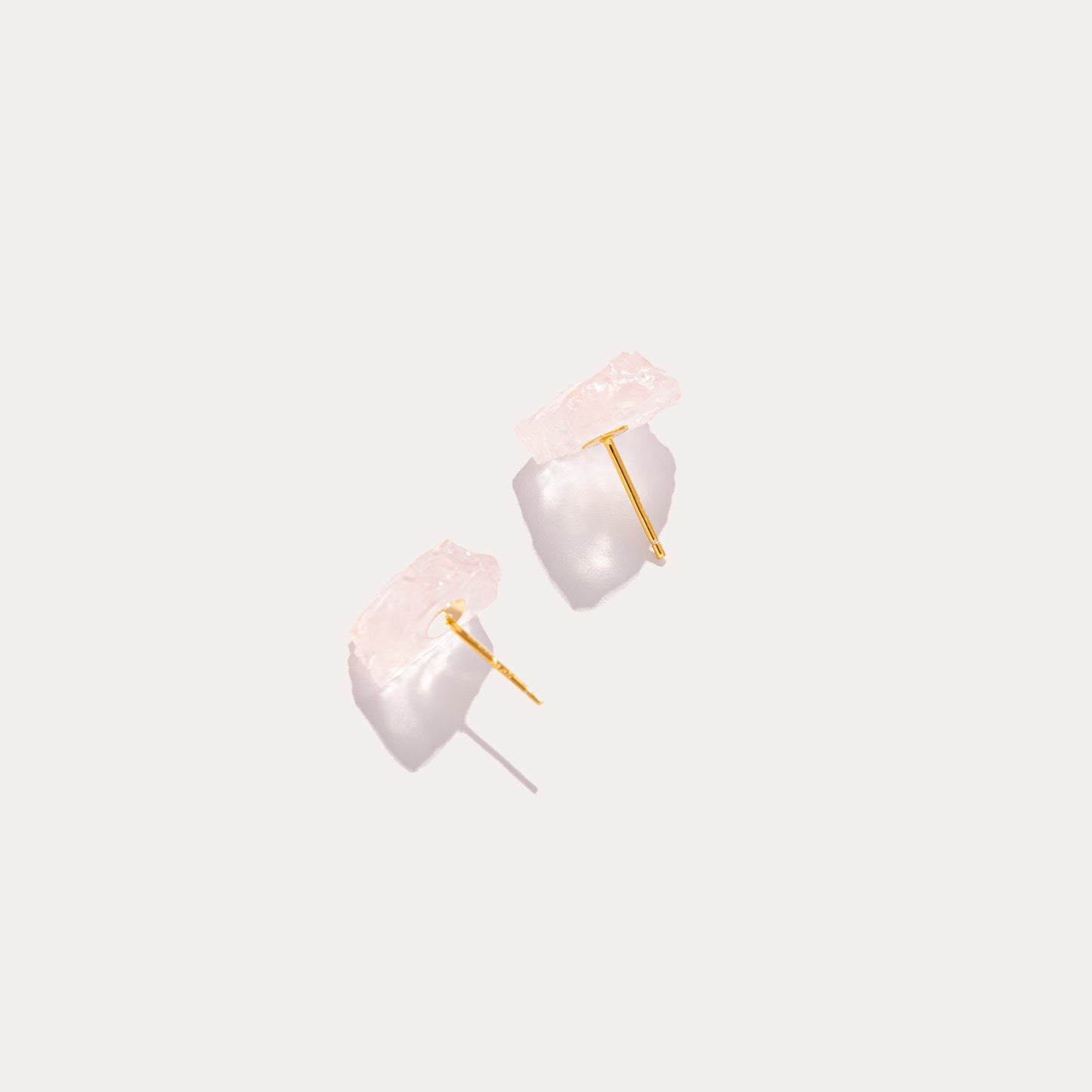 Raw Stud | Rose Quartz