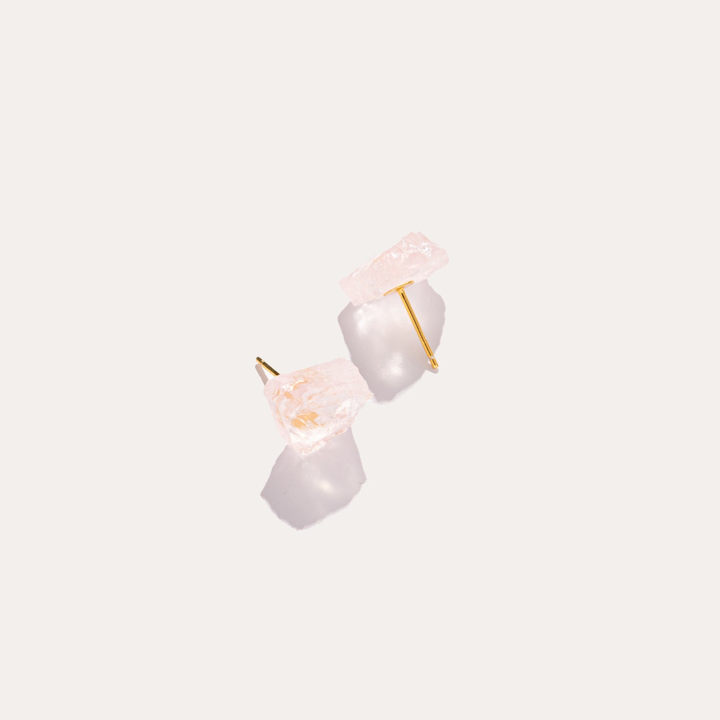 Raw Stud | Rose Quartz