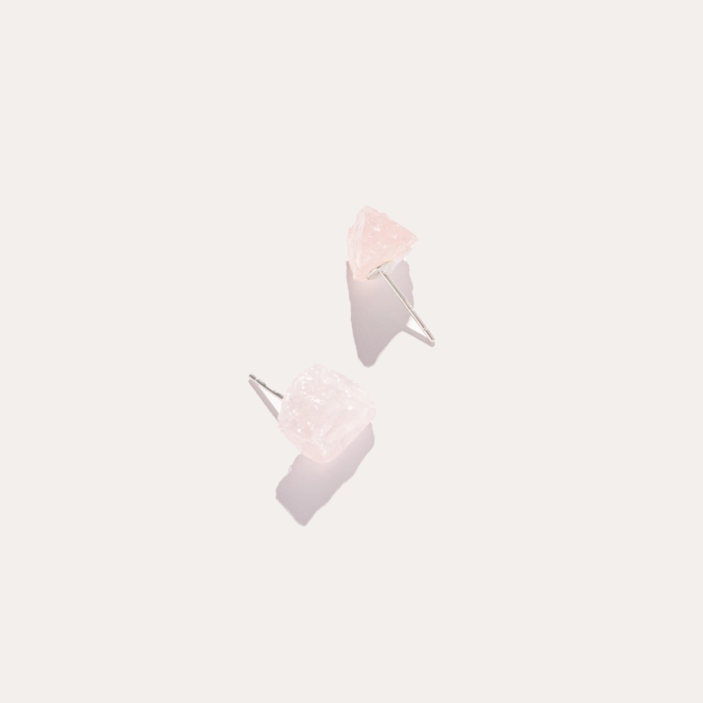 Raw Stud | Rose Quartz