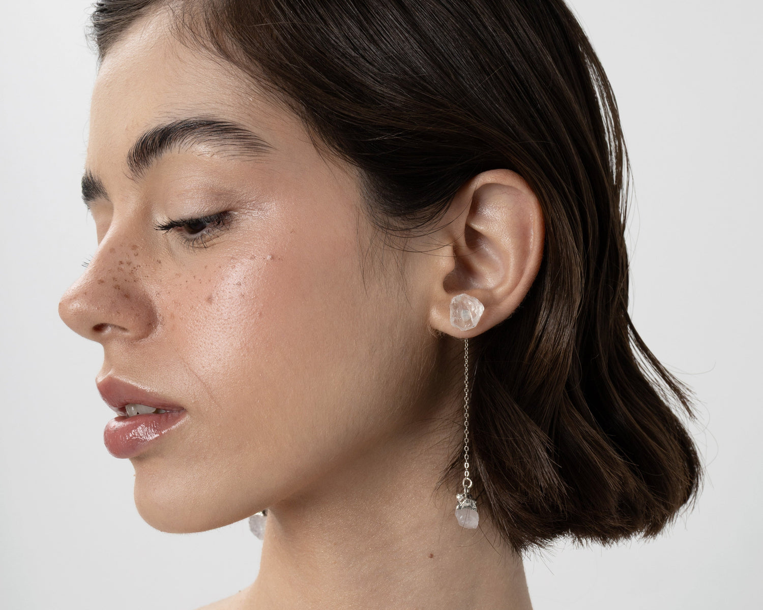 A pair of earrings