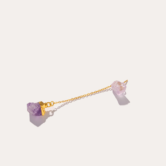 Raw Drop Amethyst | Metallic Foil