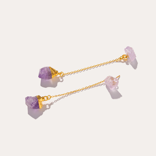 Raw Drop Amethyst | Metallic Foil