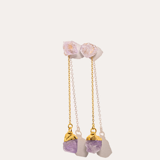 Raw Drop Amethyst | Metallic Foil
