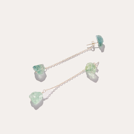 Raw Drop I Green Fluorite