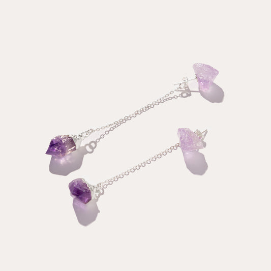 Raw Drop Amethyst | Metallic Foil