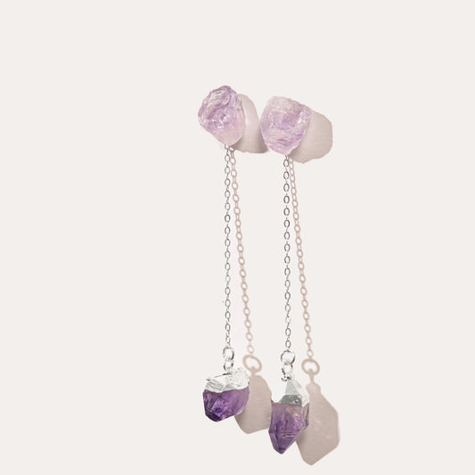 Raw Drop Amethyst | Metallic Foil