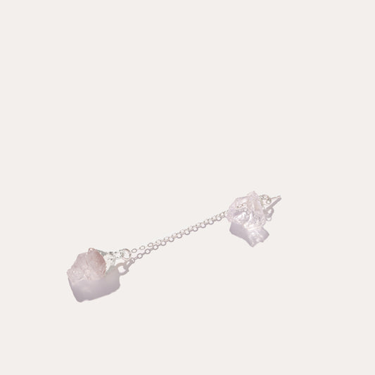 Raw Drop Clear Quartz | Metallic Foil