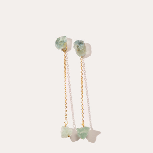 Raw Drop I Green Fluorite