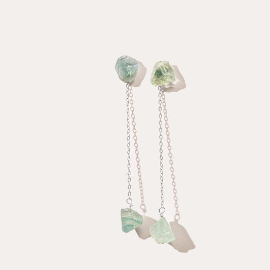 Raw Drop I Green Fluorite