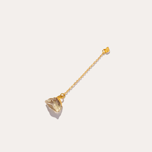 Raw Drop Lemnon Quartz | Metallic Foil