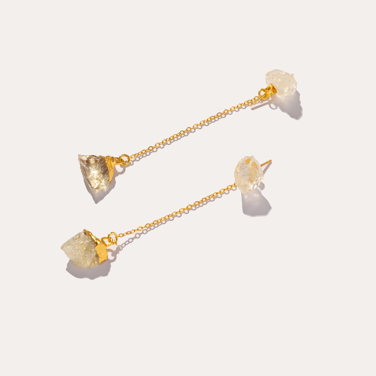 Raw Drop Lemnon Quartz | Metallic Foil