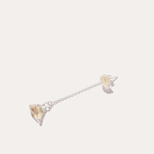 Raw Drop Lemnon Quartz | Metallic Foil