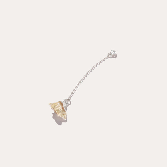 Raw Drop Lemnon Quartz | Metallic Foil