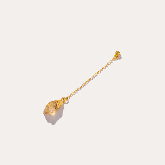 Raw Drop Citrine | Metallic Foil