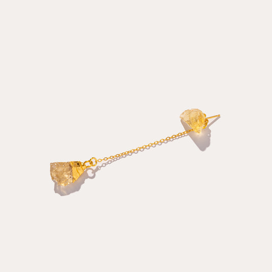 Raw Drop Citrine | Metallic Foil