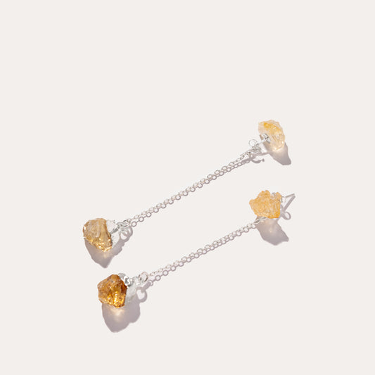 Raw Drop Citrine | Metallic Foil