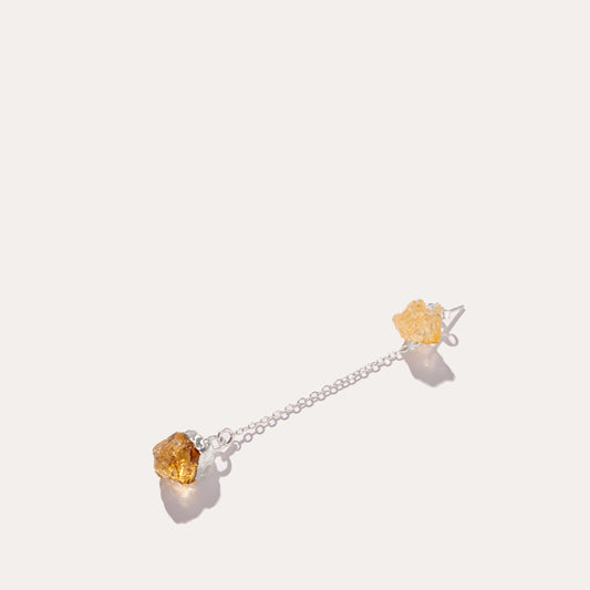 Raw Drop Citrine | Metallic Foil