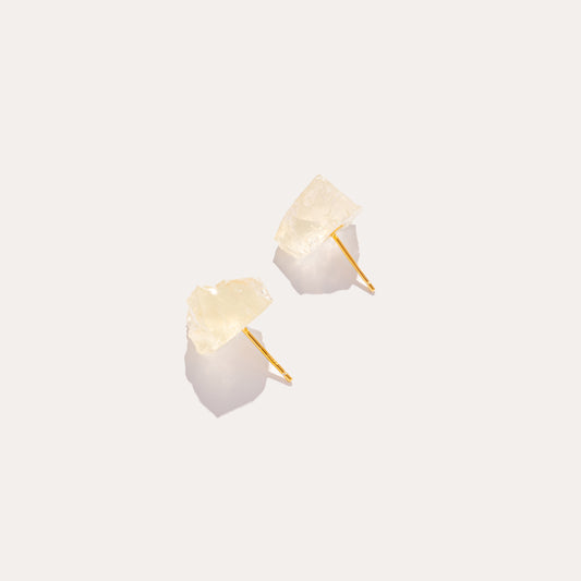 Raw Stud | Lemon Quartz