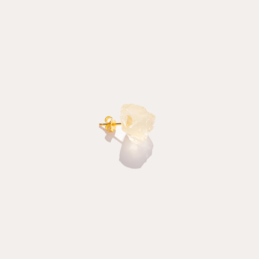 Raw Stud | Lemon Quartz