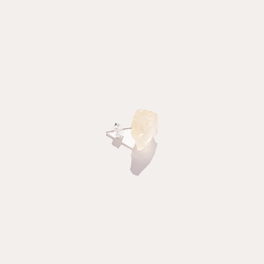 Raw Stud | Lemon Quartz