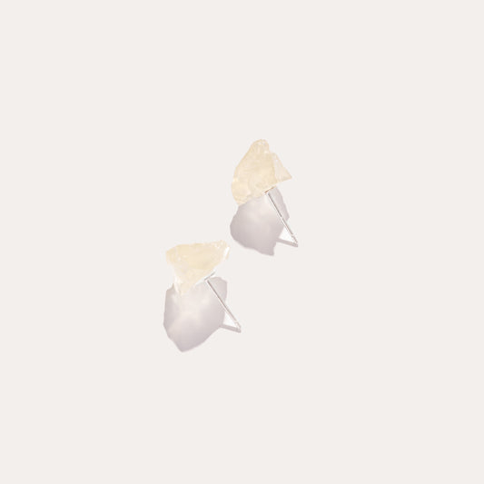 Raw Stud | Lemon Quartz