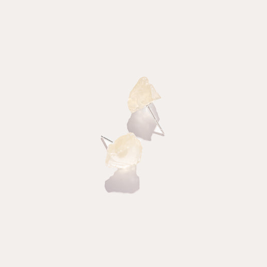 Raw Stud | Lemon Quartz