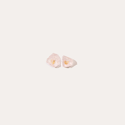 Raw Stud | Rose Quartz