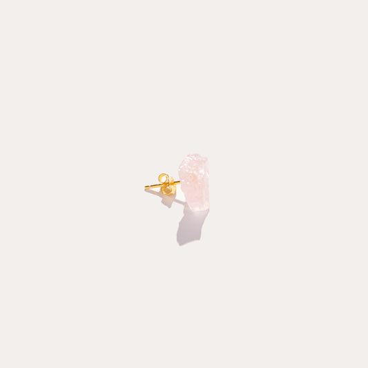 Raw Stud | Rose Quartz