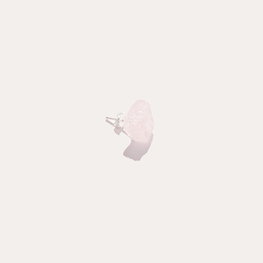 Raw Stud | Rose Quartz
